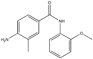 4-amino-N-(2-methoxyphenyl)-3-methylbenzamide Struktur