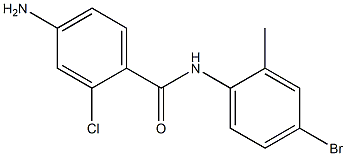 4-amino-N-(4-bromo-2-methylphenyl)-2-chlorobenzamide Struktur