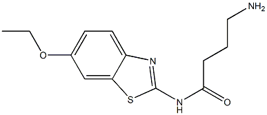 4-amino-N-(6-ethoxy-1,3-benzothiazol-2-yl)butanamide Struktur