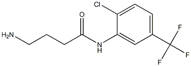 4-amino-N-[2-chloro-5-(trifluoromethyl)phenyl]butanamide Struktur