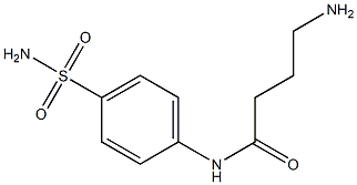 4-amino-N-[4-(aminosulfonyl)phenyl]butanamide Struktur