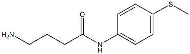 4-amino-N-[4-(methylthio)phenyl]butanamide Struktur