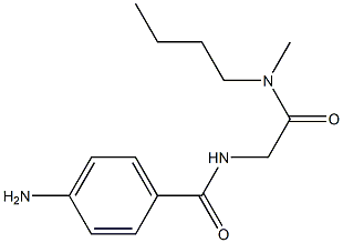 4-amino-N-{2-[butyl(methyl)amino]-2-oxoethyl}benzamide Struktur