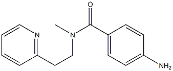 4-amino-N-methyl-N-[2-(pyridin-2-yl)ethyl]benzamide Struktur