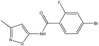 4-bromo-2-fluoro-N-(3-methylisoxazol-5-yl)benzamide Struktur