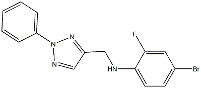 4-bromo-2-fluoro-N-[(2-phenyl-2H-1,2,3-triazol-4-yl)methyl]aniline Struktur