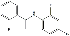 4-bromo-2-fluoro-N-[1-(2-fluorophenyl)ethyl]aniline Struktur