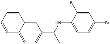 4-bromo-2-fluoro-N-[1-(naphthalen-2-yl)ethyl]aniline Struktur