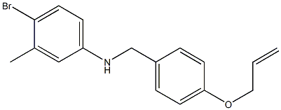 4-bromo-3-methyl-N-{[4-(prop-2-en-1-yloxy)phenyl]methyl}aniline Struktur