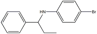 4-bromo-N-(1-phenylpropyl)aniline Struktur