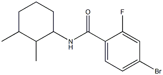 4-bromo-N-(2,3-dimethylcyclohexyl)-2-fluorobenzamide Struktur