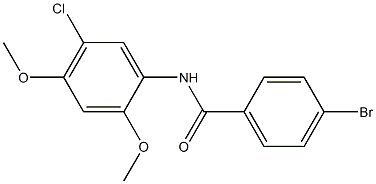 4-bromo-N-(5-chloro-2,4-dimethoxyphenyl)benzamide Struktur