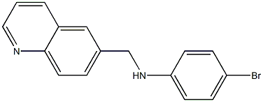 4-bromo-N-(quinolin-6-ylmethyl)aniline Struktur