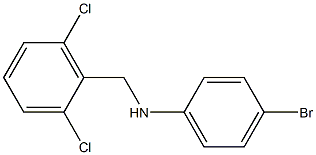 4-bromo-N-[(2,6-dichlorophenyl)methyl]aniline Struktur