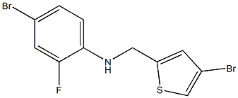 4-bromo-N-[(4-bromothiophen-2-yl)methyl]-2-fluoroaniline Struktur