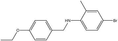 4-bromo-N-[(4-ethoxyphenyl)methyl]-2-methylaniline Struktur