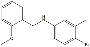 4-bromo-N-[1-(2-methoxyphenyl)ethyl]-3-methylaniline Struktur