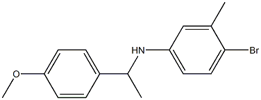 4-bromo-N-[1-(4-methoxyphenyl)ethyl]-3-methylaniline Struktur