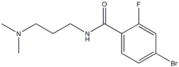 4-bromo-N-[3-(dimethylamino)propyl]-2-fluorobenzamide Struktur