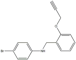 4-bromo-N-{[2-(prop-2-yn-1-yloxy)phenyl]methyl}aniline Struktur