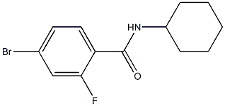 4-bromo-N-cyclohexyl-2-fluorobenzamide Struktur