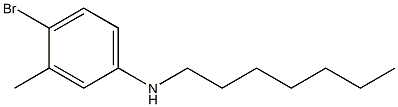 4-bromo-N-heptyl-3-methylaniline Struktur