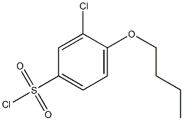 4-butoxy-3-chlorobenzene-1-sulfonyl chloride Struktur