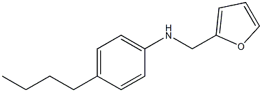 4-butyl-N-(furan-2-ylmethyl)aniline Struktur