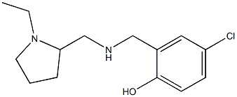 4-chloro-2-({[(1-ethylpyrrolidin-2-yl)methyl]amino}methyl)phenol Struktur