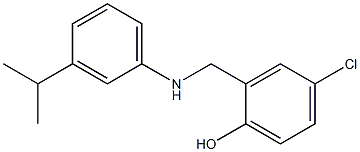 4-chloro-2-({[3-(propan-2-yl)phenyl]amino}methyl)phenol Struktur