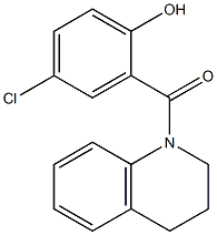 4-chloro-2-(1,2,3,4-tetrahydroquinolin-1-ylcarbonyl)phenol Struktur