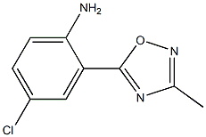 4-chloro-2-(3-methyl-1,2,4-oxadiazol-5-yl)aniline Struktur