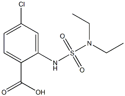 4-chloro-2-[(diethylsulfamoyl)amino]benzoic acid Struktur