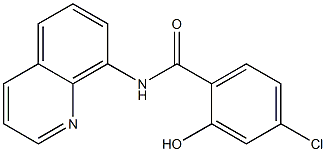 4-chloro-2-hydroxy-N-(quinolin-8-yl)benzamide Struktur