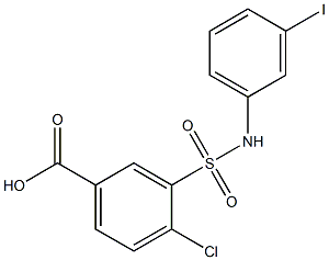 4-chloro-3-[(3-iodophenyl)sulfamoyl]benzoic acid Struktur