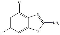 4-chloro-6-fluoro-1,3-benzothiazol-2-amine Struktur