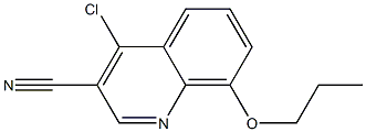 4-chloro-8-propoxyquinoline-3-carbonitrile Struktur