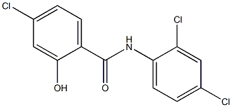 4-chloro-N-(2,4-dichlorophenyl)-2-hydroxybenzamide Struktur