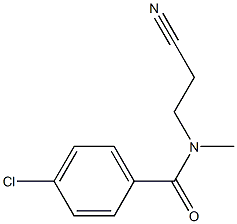 4-chloro-N-(2-cyanoethyl)-N-methylbenzamide Struktur