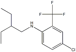 4-chloro-N-(2-ethylbutyl)-2-(trifluoromethyl)aniline Struktur