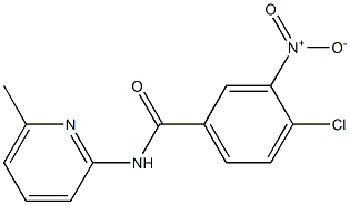 4-chloro-N-(6-methylpyridin-2-yl)-3-nitrobenzamide Struktur