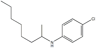 4-chloro-N-(octan-2-yl)aniline Struktur