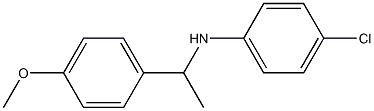 4-chloro-N-[1-(4-methoxyphenyl)ethyl]aniline Struktur