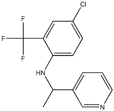 4-chloro-N-[1-(pyridin-3-yl)ethyl]-2-(trifluoromethyl)aniline Struktur