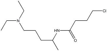 4-chloro-N-[5-(diethylamino)pentan-2-yl]butanamide Struktur