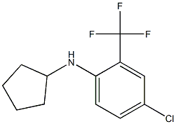 4-chloro-N-cyclopentyl-2-(trifluoromethyl)aniline Struktur