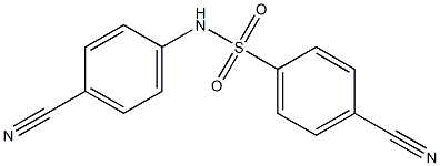 4-cyano-N-(4-cyanophenyl)benzenesulfonamide Struktur