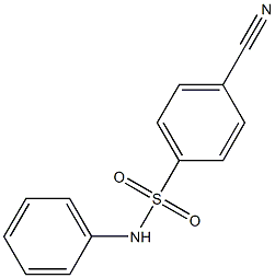 4-cyano-N-phenylbenzene-1-sulfonamide Struktur