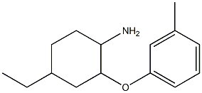 4-ethyl-2-(3-methylphenoxy)cyclohexan-1-amine Struktur