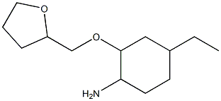 4-ethyl-2-(oxolan-2-ylmethoxy)cyclohexan-1-amine Struktur